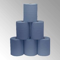 Putzpapier, 2-lagig, ca. 38 x 38cm, 500 Blatt, blau 