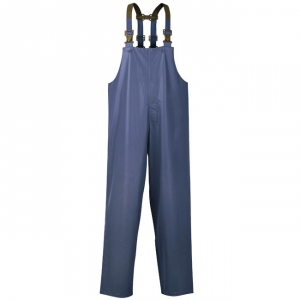 HARLESIEL - PU-Latzhose, blau 