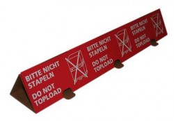 Stapelschutz mit Warndruck "Bitte nicht stapeln" 