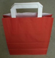 Papiertragetasche 220 x 110 x 260 mm rot 