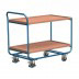 Stahl-Tischwagen, 2 Lenk- 2 Bockrollen, Abmessung 1090 x 600 x 970 mm 