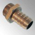Sauger-Schlauchstutzen, Messing, 6-Kant 