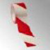 Warnband - selbstklebend, 60mm rot/weiss, Länge 66m 