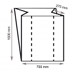 LDPE-Seitenfaltensäcke, transparent 700 + 550 x 1500 x 0,060 mm 