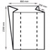 LDPE-Seitenfaltensäcke, transparent 800 + 500 x 2300 x 0,090 mm 