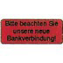 Haftetiketten, Etiketten Aufkleber "Bitte beachten Sie unsere neue Bankverbindung!" 