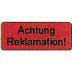 Haftetiketten, Etiketten Aufkleber "Achtung Reklamation!" 