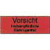 Etiketten Aufkleber, Haftetiketten "Vorsicht hochempfindliche Elektrogeräte"! 