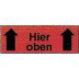 Etiketten Aufkleber, Etiketten Aufkleber, Haftetiketten "Hier oben" 