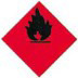 Gefahrgut Haftetiketten "Flame", 50 x 50 mm 