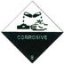 Gefahrgut Haftetiketten "Corrosive Bild", 50 x 50 mm 
