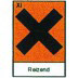 Gefahrgut Haftetiketten "Reizend", 26 x 37 mm 