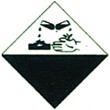 Gefahrgutetiketten "Ätzend"