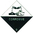 Gefahrgutetiketten "Corrusive"