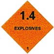 Gefahrgutetiketten "Explosives" 