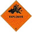 Gefahrgutetiketten "Explosive"