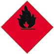 Gefahrgutetiketten "Flame"
