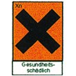 Gefahrgutetiketten "Gesundheitsschädlich"