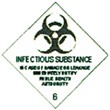 Gefahtgutetiketten "Infectious Substance"