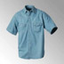 KANSAS - Jeans-Hemd, 1/2 Arm, Craftland, 100% Baumwolle, stonewashed 