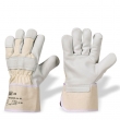 KORMORAN - Rind-Vollleder-Handschuh, canvas Stulpe, natur, cat.2, stronghand 