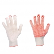 NANTONG - Nahtlose Feinstrick-Handschuhe, weiss, einseitig genoppt, cat.2, stronghand 