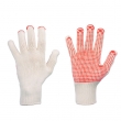 NINGBO - Nahtlose Feinstrick-Handschuhe, weiss, einseitig genoppt, cat.2, stronghand 