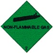 Gefahrgutetiketten "Non-Flammable Gas"