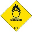 Gefahrgutetiketten "Oxidizer"