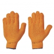 CRISS-CROSS - nahtlose Strickhandschuhe, Strickbund, orange 