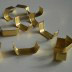 Verschlussklips Gold  
