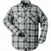 YUKON - Thermohemd Craftland, Druckflanell, grau, kariert 